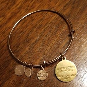 Alex & Ani Rose Gold 2015 Unexpected Mircle Bangle